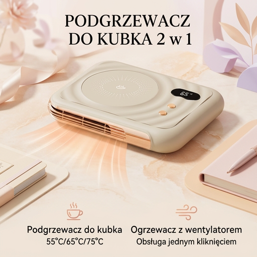 Podgrzewacz do Kubka 2w1 – Ciepły Napój i Przyjemne Ciepło