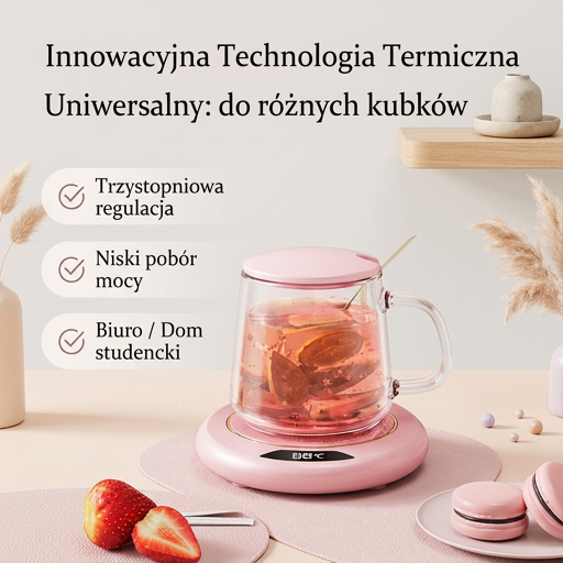 Podgrzewacz do Kubków – 3 Poziomy Temperatury 55/65/75°C
